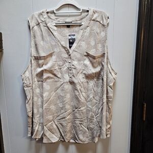 Harper Washable Gauze Sleeveless Pullover Blouse